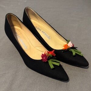 Olivia Morris Black Floral Women's Shoes